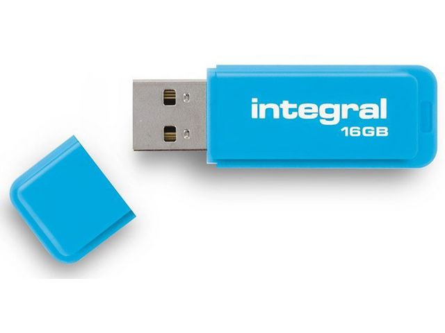 Neon 16 GB, USB 2.0-Stick, Blau
