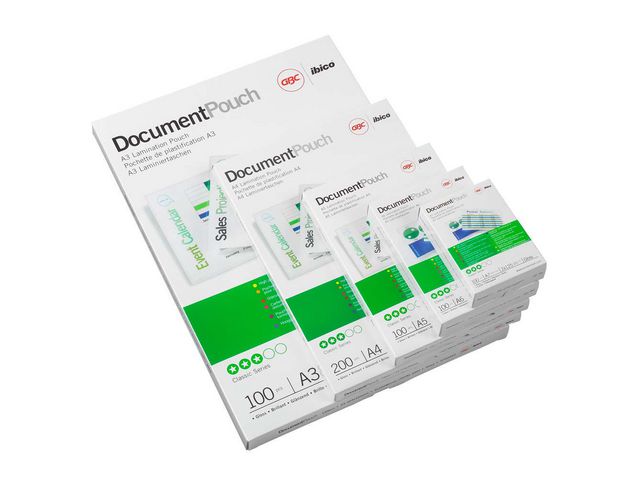 Laminiertasche Document™ Pouch, A4, 216 x 303 mm, 0,08 mm, transparent, glänzend
