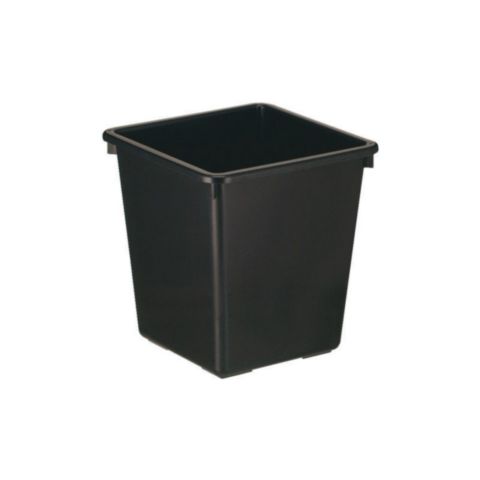 Kunststoff-Mülleimer 27 Liter, schwarz