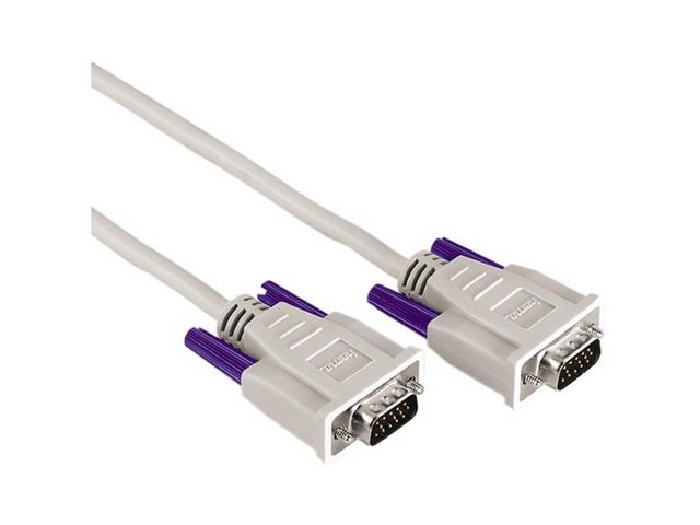 Verbindungskabel VGA, 2 x VGA - Stecker/Stecker, Länge: 1,8 m, weiß/lila