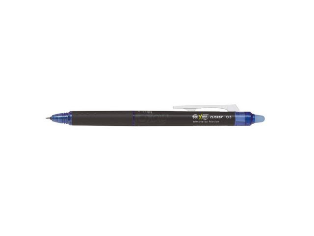 FriXion Point Clicker Gel Pen Roller mit Klicksystem, Synergy Point 0,5 mm, blau
