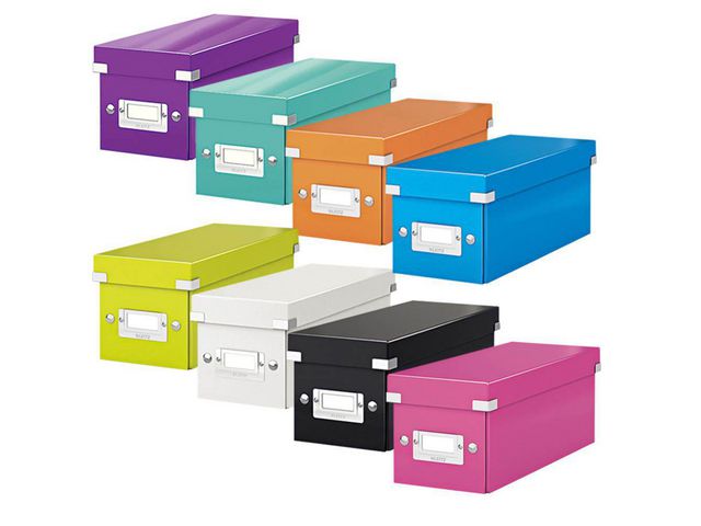 Archivbox Click & Store, mit Deckel, A5, innen: 20 x 25 x 14,8 cm, pink