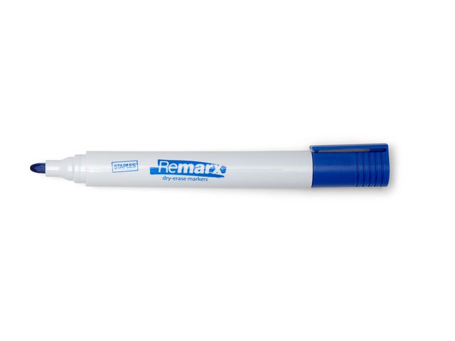 Remarx™ Whiteboard-Marker, Rundspitze, Linienstärke 1,5 bis 3 mm, Blau