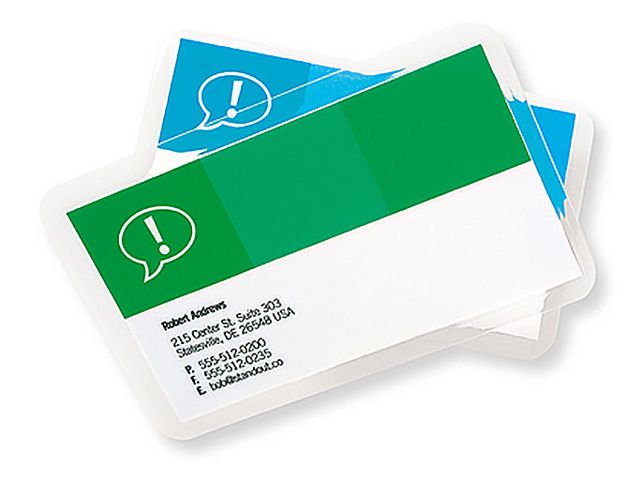 Laminiertasche Document™ Pouch, für: Kreditkarten, 54 x 86 mm, 0,125 mm, transparent, glänzend