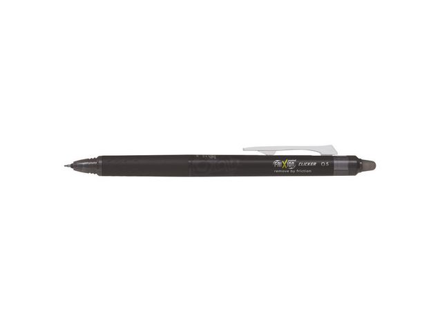 FriXion Point Clicker Gel Pen Roller mit Klicksystem, Synergy Point 0,5 mm, Schwarz