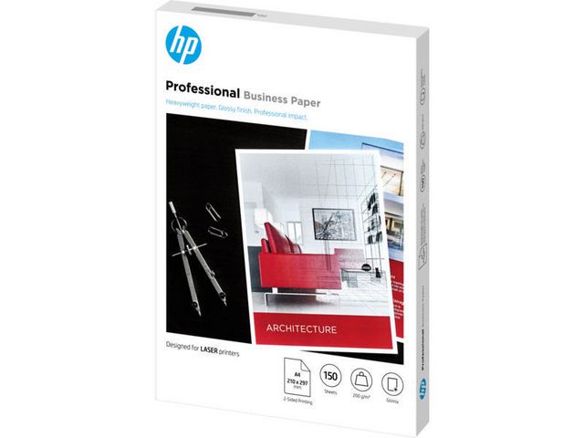 Professional Glossy Fotopapier, A4, 200 gr, Wit