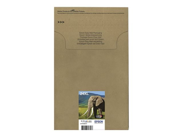 Epson 24XL Multipack Easy Mail Packaging - 6er-Pack - XL - Schwarz, Gelb, Cyan, Magenta, hell Magenta, hell Cyan - Original - Tintenpatrone