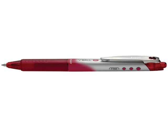 Tintenkugelschreiber, Hi-tecpoint V5 RT BXRT-V5, 0,3 mm, Schreibfarbe: rot