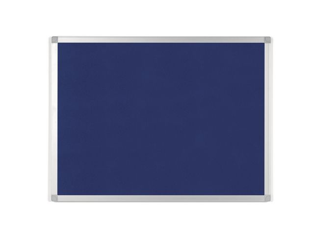 Pinnwand, Filz, Aluminiumrahmen, 900 x 600 mm, Blau