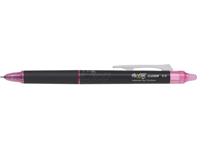 FriXion Point Clicker Gel Pen Roller mit Klicksystem, Synergy Point 0,5 mm, Pink