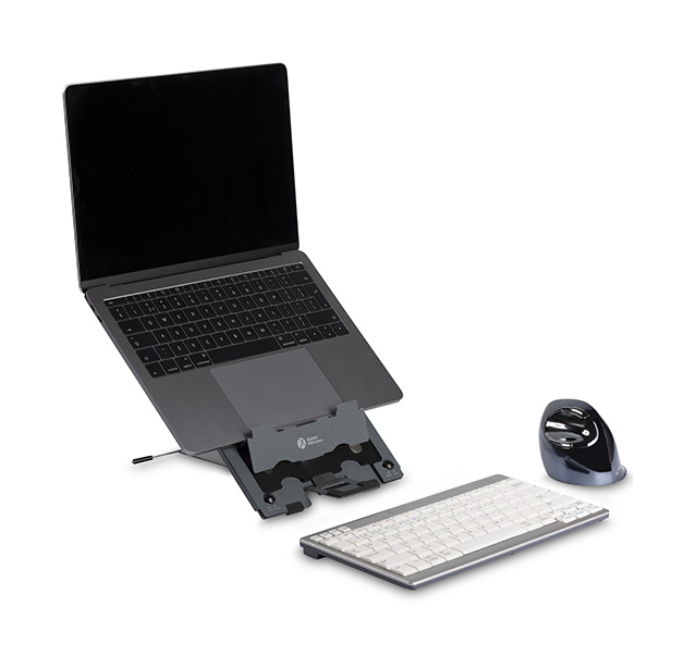 Ergo-Q Hybrid Pro Tablet/Laptop Standardmobil, 25 Positionen, Aluminium, Space Grey