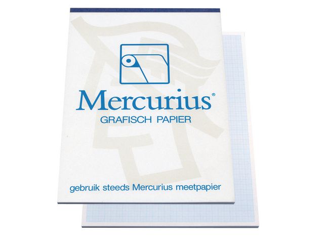 Mercurius A3 Millimeterpapier, 80 g/m², Blau
