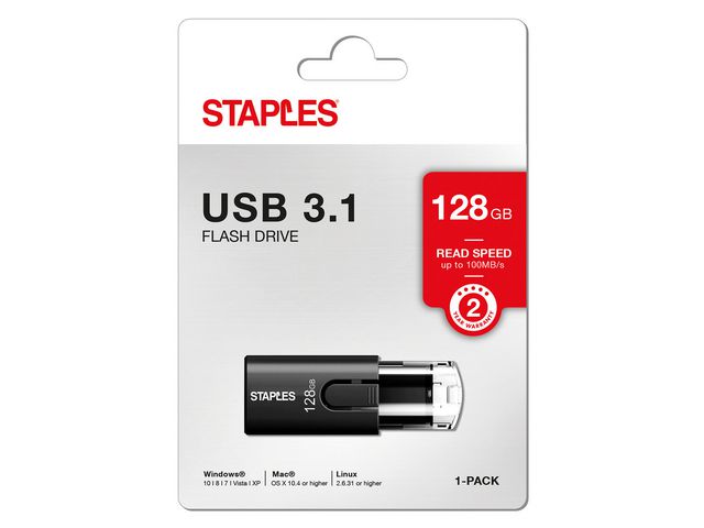 USB 3.1 Flash-Laufwerk mit Schieber, 128 GB