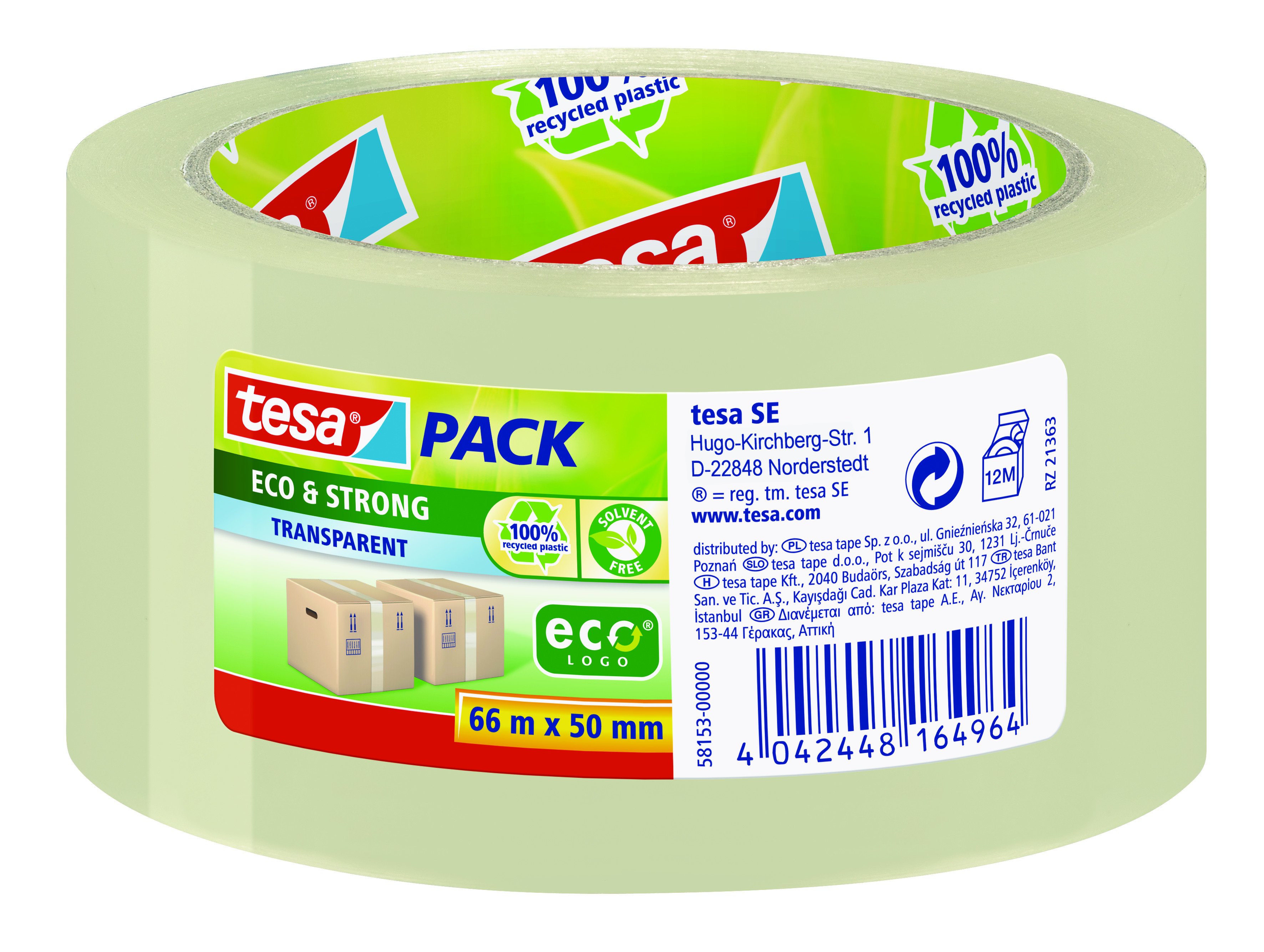 Eco & Strong Verpackungsband 50 mm x 66 m