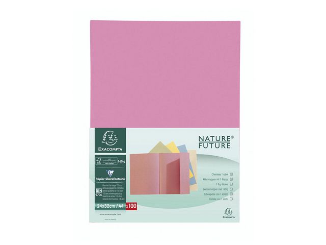 Einschlagmappe NATURE® FUTURE Karton Rosa