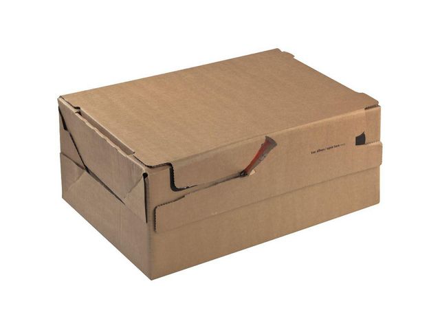 Versandkarton Return® Box, M, Wellpappe, 300 x 200 x 150 mm, innen: 282 x 191 x 140 mm, braun