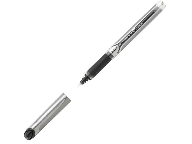 Tintenkugelschreiber, Hi-tecpoint V5 Grip BXGPN-V5, 0,3 mm, Schreibfarbe: schwarz