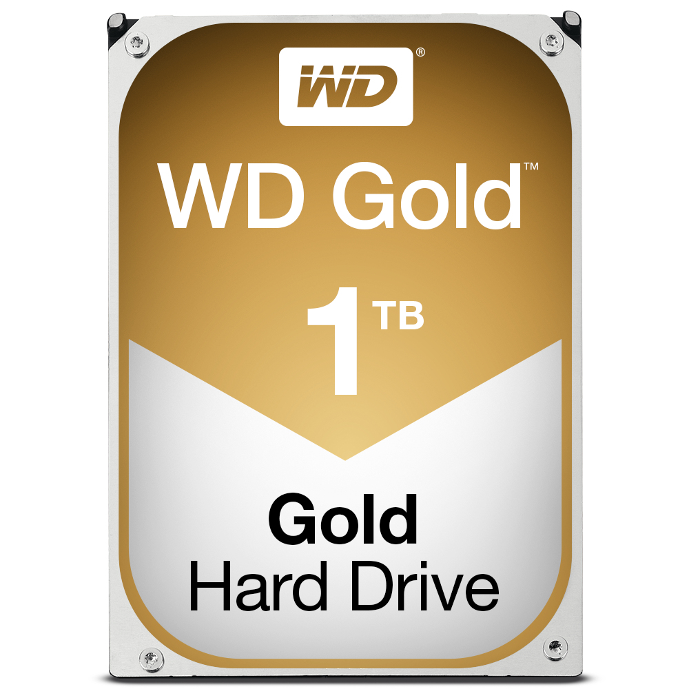 WD Gold 1TB HDD 7200rpm 6Gb/s serial ATA sATA 128MB cache 3.5inch intern RoHS compliant Enterprise Bulk