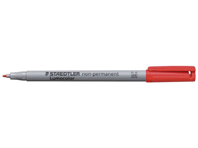 STAEDTLER® OH-Stift, Lumocolor® 315, M, non-permanent, Rundspitze, 1 mm, Schaftfarbe: grau, Schreibfarbe: 4er sortiert