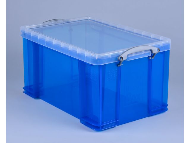 Stapelbare Aufbewahrungsbox, 48 Liter, 600 x 400 x 315 mm, Blau