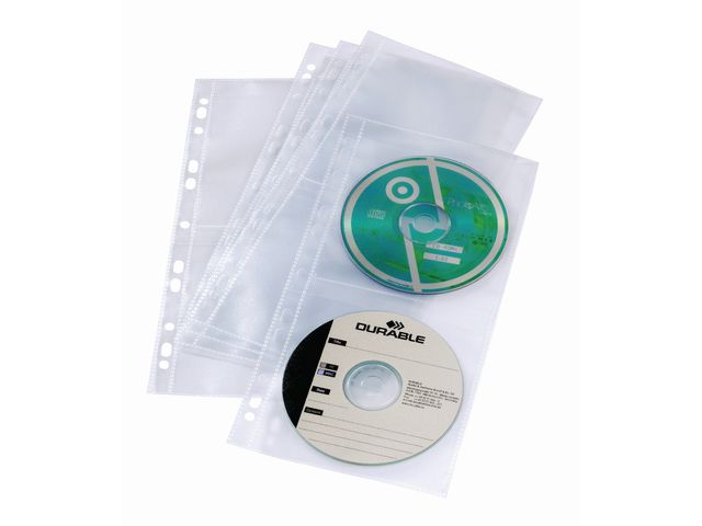 Prospekthülle COVER LIGHT S, PP, Universallochung, 12,7 x 26 cm, farblos, für: 4 CDs
