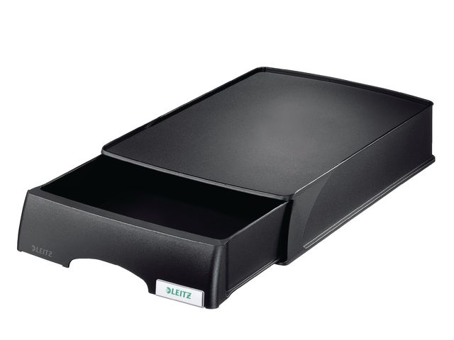 Schubladenbox Plus, mit 1 geschlossenen Schublade, A4, 255 x 357 x 70 mm, schwarz