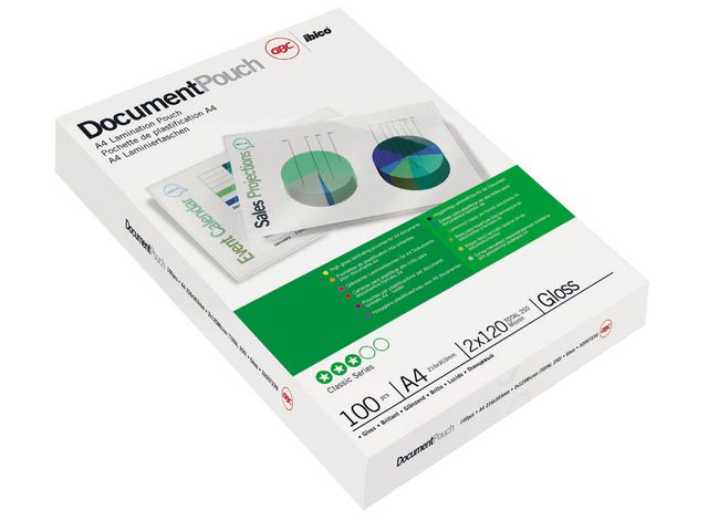 Laminiertasche Document™ Pouch, A4, 216 x 303 mm, 0,08 mm, transparent, glänzend
