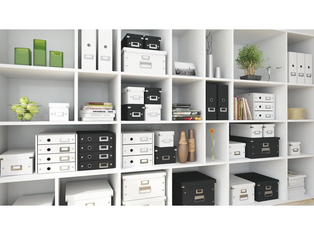 Archivbox Click & Store, mit Deckel, A3, innen: 35 x 45 x 18,8 cm, weiß