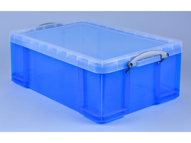 Stapelbare Aufbewahrungsbox, 50 Liter, 710 x 440 x 230 mm, Blau