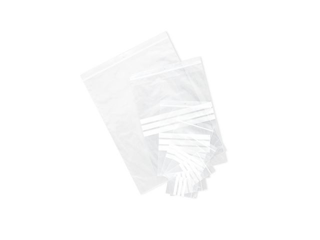 Grip Seal Beschriftbare Polyethylen-Beutel Wiederverschließbar Transparent 120 x 180 mm 100er-Pack
