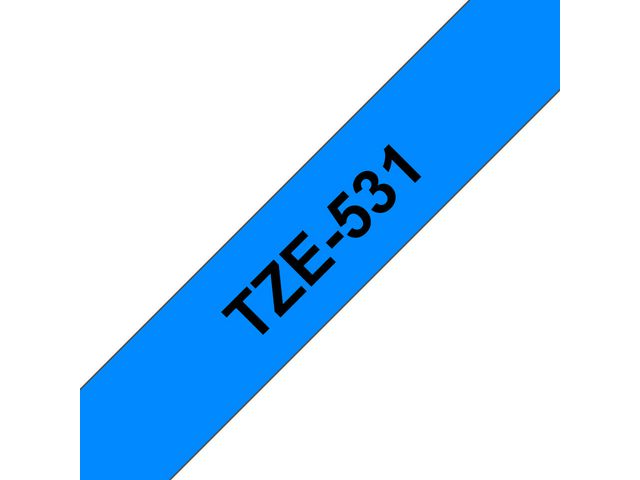 ® Schriftbandkassette TZe, Polyester, laminiert, 12 mm x 8 m, schwarz auf blau