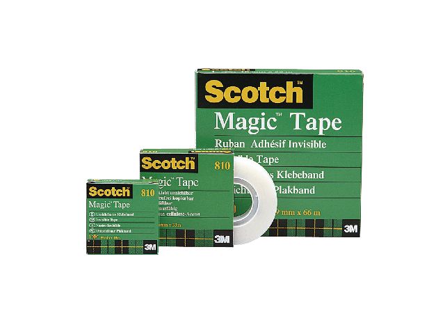 Klebeband Magic™ Tape 810, Zelluloseacetat, selbstklebend, permanent, 19 mm x 10 m, transparent