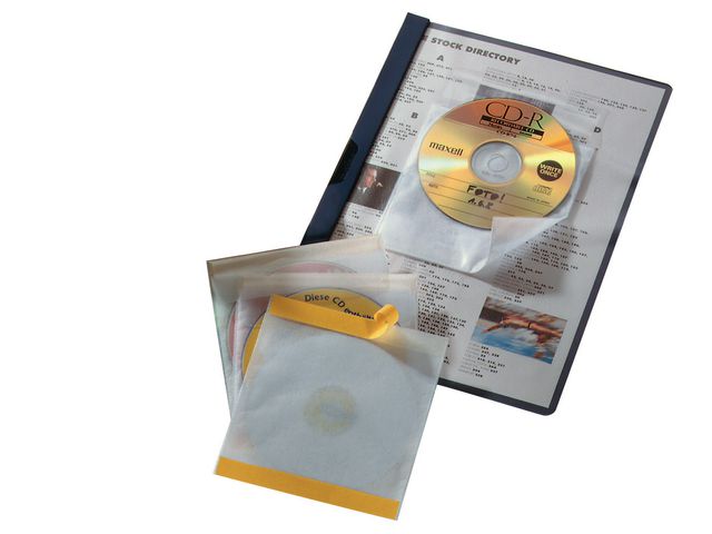 CD-Hülle Fix, PP, für: 1 CD/DVD, farblos, transparent