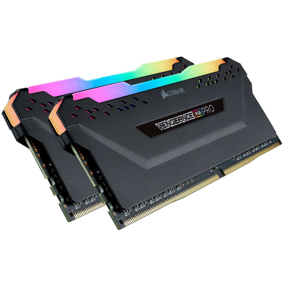 DDR4  3600MHz 16GB 2x 288 DIMM  Unbuffered  18-22-22-42  Vengeance RGB PRO black Heat spreader 1.35V  XMP 2.0 for AMD Ryzen
