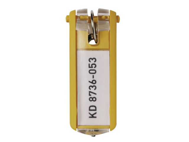 Schlüsselanhänger Key Clip, Kunststoff, 25 x 65 x 10 mm, gelb