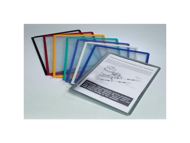 Sichttafel SHERPA®, PP, A4, farblos/blauvioletter Rahmen