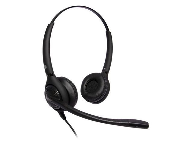 502S-PB Duo On-Ear-Stereo Headset, verkabelt, QD, schwarz