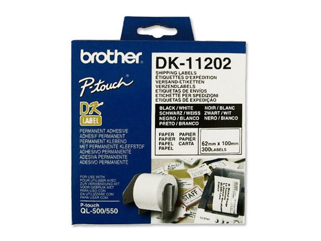 brother® Etikett, Versand, DK11202, Papier, 100 x 62 mm, weiß