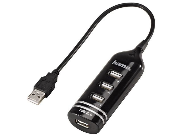 USB 2.0 Hub 1:4 - Hub - 4 Anschlüsse