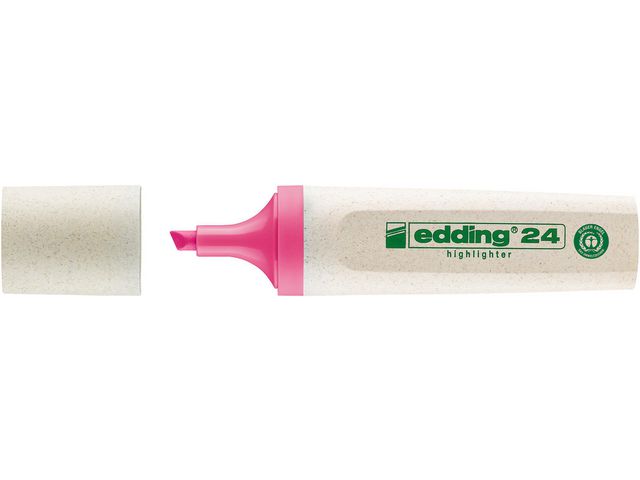 Textmarker 24, nachfüllbar, Keilspitze, 2 - 5 mm, Schreibfarbe: rosa