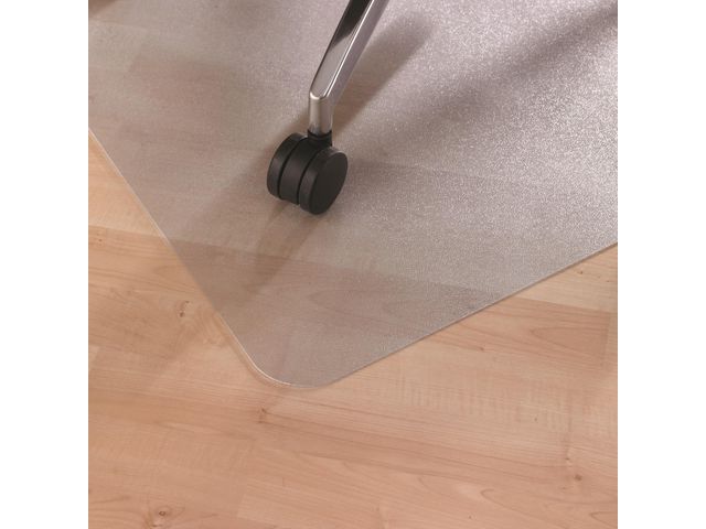 Bodenschutzmatte für Hartböden, Polymer, 120 x 90 cm, O, transparent