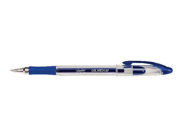 Gelschreiber, mit Kappe, 0,7 mm, Schreibfarbe: blau