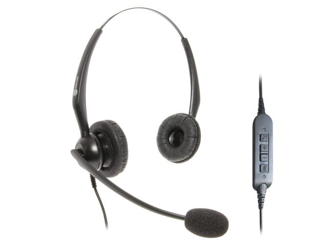 100B-USB On-Ear-Stereo Headset, verkabelt, USB, schwarz