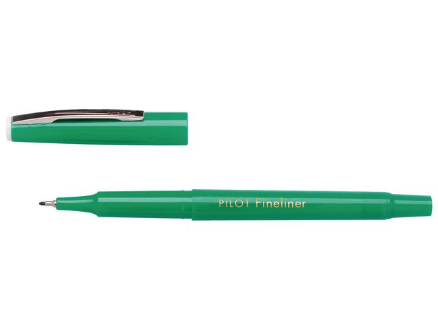 Fineliner SW-PPF, mit Kappe, 0,4 mm, Schaftfarbe: in Schreibfarbe, Schreibfarbe: grün